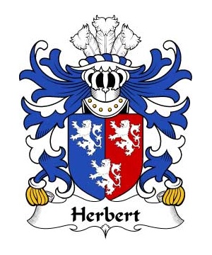 Welsh/H/Herbert-(1st-Earl-of-Pembrokeshire)-Crest-Coat-of-Arms