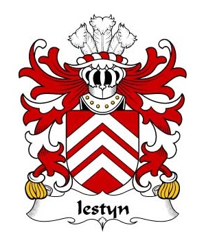 Welsh/I/Iestyn-(FARCHOG-ruler-of-Glamorgan)-Crest-Coat-of-Arms