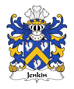 Welsh/J/Jenkin-(AP-DAFYDD-or-JENKIN-FYCHAN)-Crest-Coat-of-Arms