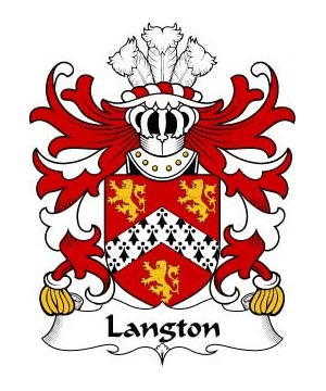 Welsh/L/Langton-(Sir-William-of-Henllys-Gower)-Crest-Coat-of-Arms