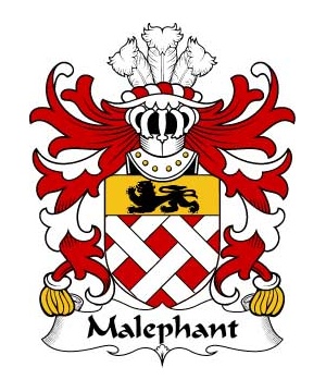 Welsh/M/Malephant-(of-Upton-Pembrokeshire)-Crest-Coat-of-Arms