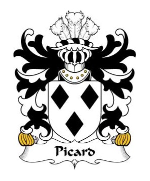 Welsh/P/Picard-(or-PICHARD-lords-of-Ystrad-Breconshire)-Crest-Coat-of-Arms