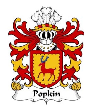 Welsh/P/Popkin-(of-Fforest.-Swansea)-Crest-Coat-of-Arms