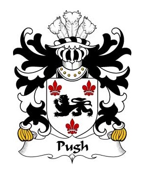 Welsh/P/Pugh-(of-Mathafarn-Llanwrin-Montgomeryshire)-Crest-Coat-of-Arms