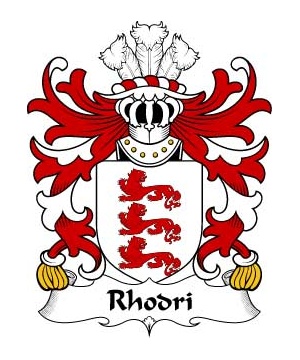 Welsh/R/Rhodri-(MAWR-AP-MERFYN-FRYCH)-Crest-Coat-of-Arms