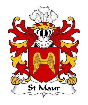 Welsh/S/St-Maur-(SEYMOUR-of-Penhow-Castle-Monmouthshire)-Crest-Coat-of-Arms