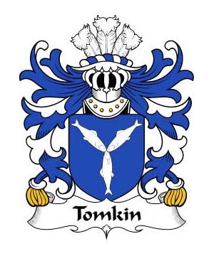 Welsh/T/Tomkin-(of-Shocklach-Cheshire)-Crest-Coat-of-Arms