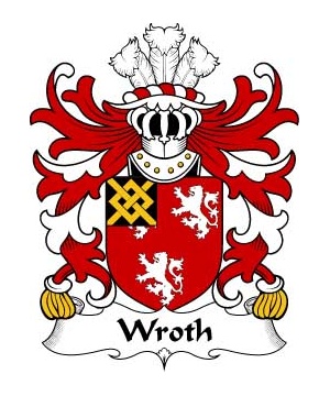 Welsh/W/Wroth-(of-Abergavenny-Monmouthshire)-Crest-Coat-of-Arms