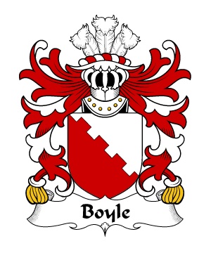 Boyle (Herefordshire, m. Hywel Gwyn) Crest-Coat of Arms