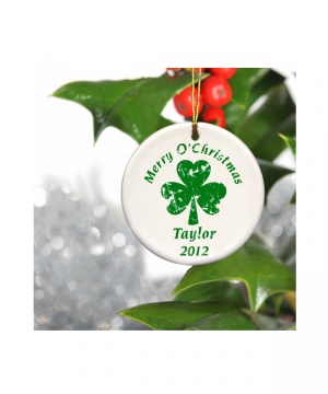 personalized-christmas-clover-ornament