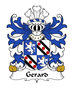 Gerard (of Cheshire, Daughter m. Wynn of Gwydir) Crest-Coat of Arms