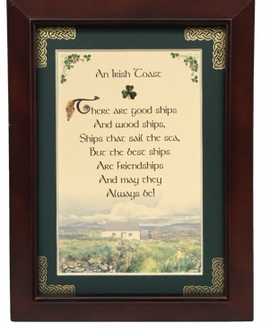 Irish Toast - There Are Good Ships - 5x7 Blessing