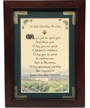  Irish Wedding Blessing - May God Be With - 5x7 