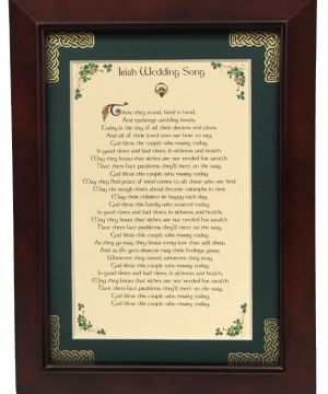  Irish Wedding Song - 5x7 Blessing 