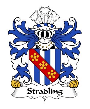 Stradling (of St. Donat's, Glamorgan) Crest-Coat of Arms